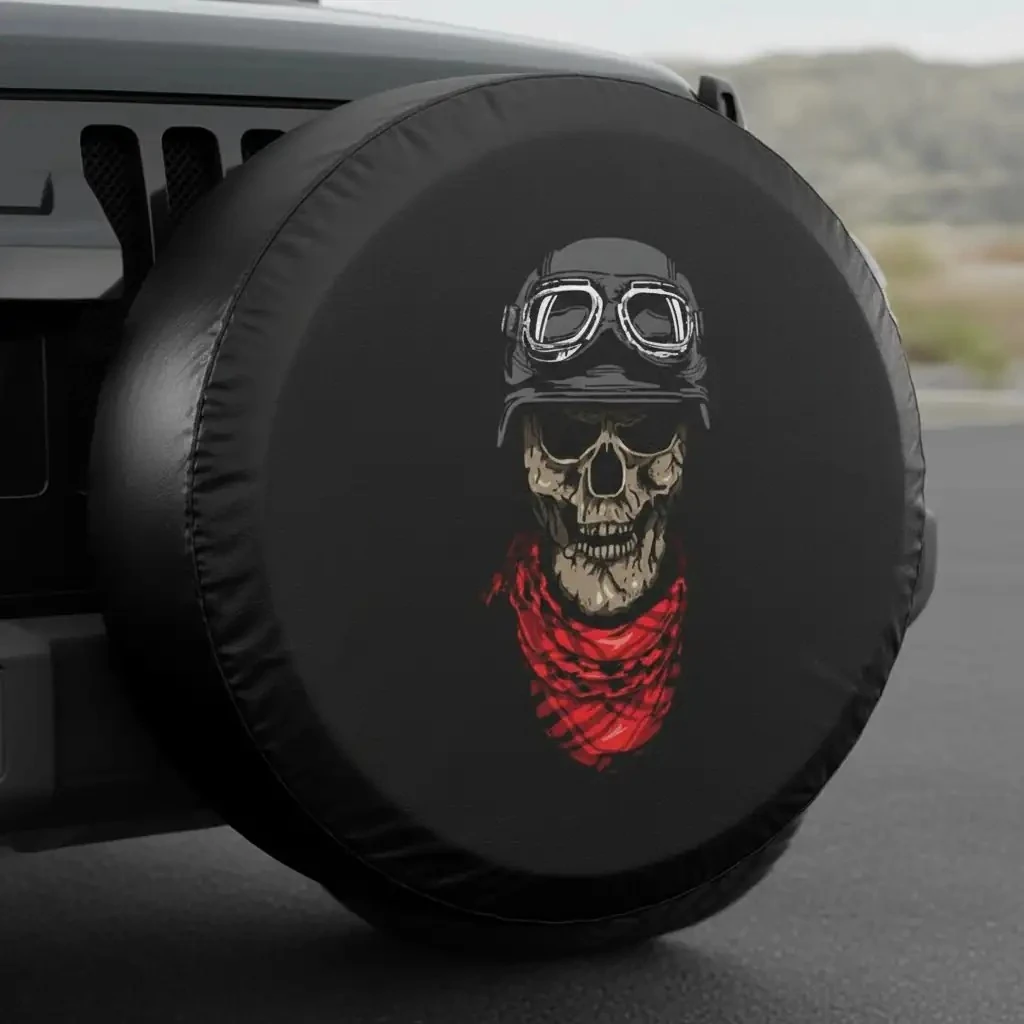 Skull Spare Wheel Tire Cover